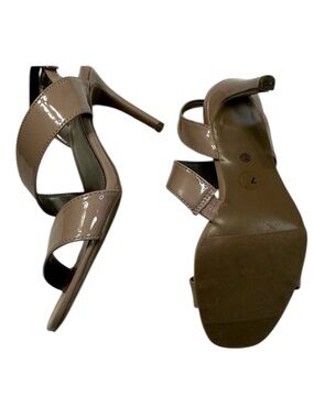 Worthington Tan Patent Leather Wor Bellingham  Heels Minimalist Design Size 7